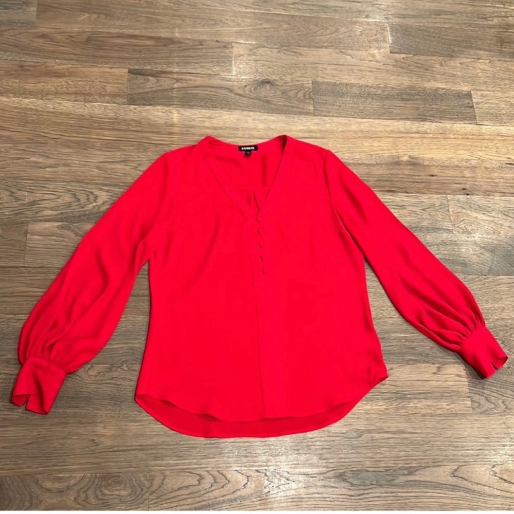 Express Women's Red Blouse size S/P like new